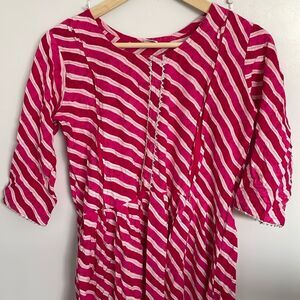 Indian women’s size s lehriya nursing feeding kurta top